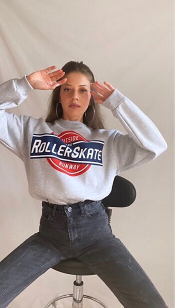 Diğer Baskılı Sweatshirt