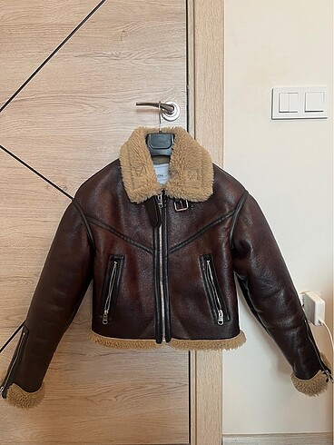 İçi Suni Kürklü Biker Ceket