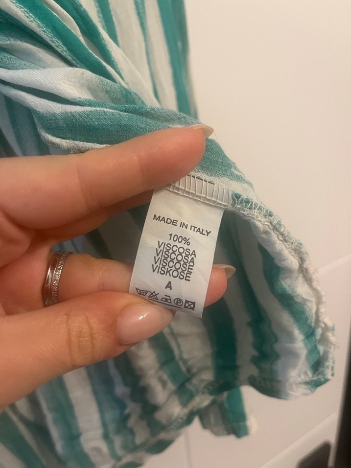 Yeşil Çizgili Kadın Gömlek - Görsel 2