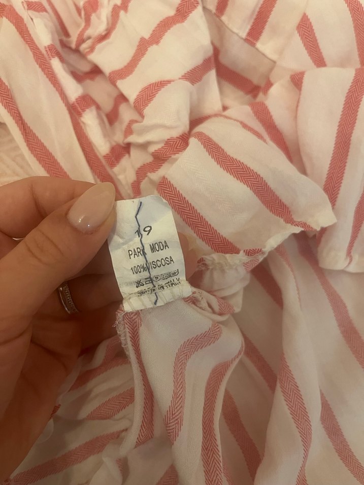 Pembe Çizgili Gömlek - Görsel 3