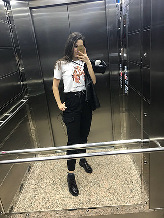 Unısex melek baskılı vintage t-shirt