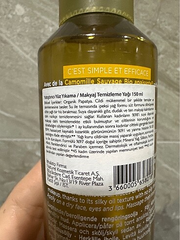 Beden Renk Yves rocher makyaj temizleme yağı