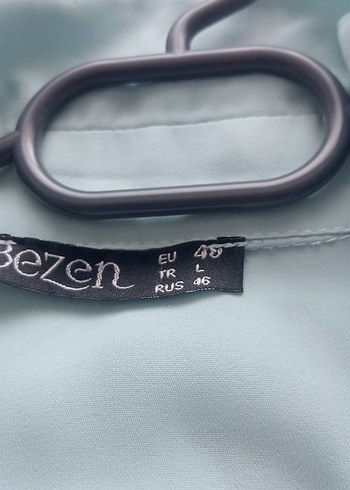 Mavi Uzun Kollu Düğmeli dökümlü - Görsel 2