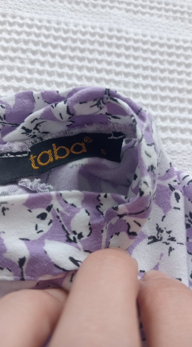 Uzun Lila Çiçekli Fırfırlı Bohem Elbise - Görsel 2