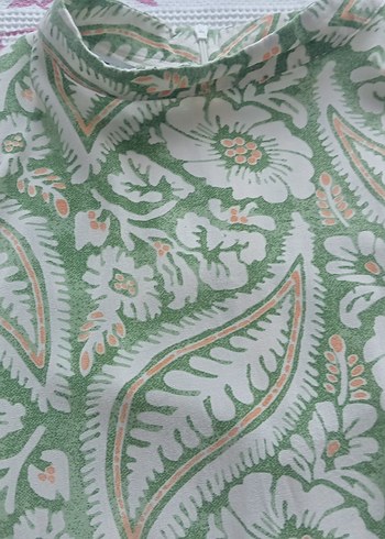 Yeşil Bohem Uzun Kollu Uzun Elbise - Görsel 2