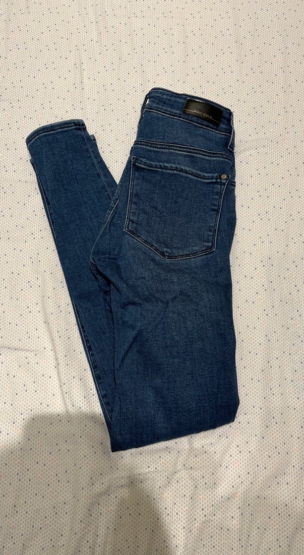 Koyu Mavi Kadın Denim Pantolon - Görsel 2