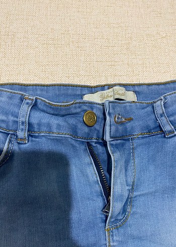 Zara Mavi Denim Mini Etek