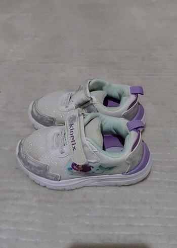 Kız Çocuk Mor Gri Cırt Cırtlı Spor Ayakkabı 24 Numara - Görsel 4