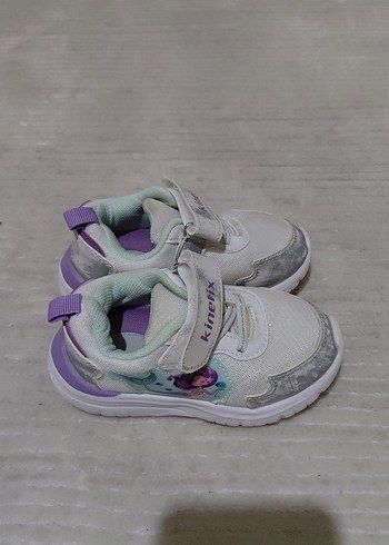 Kız Çocuk Mor Gri Cırt Cırtlı Spor Ayakkabı 24 Numara - Görsel 2