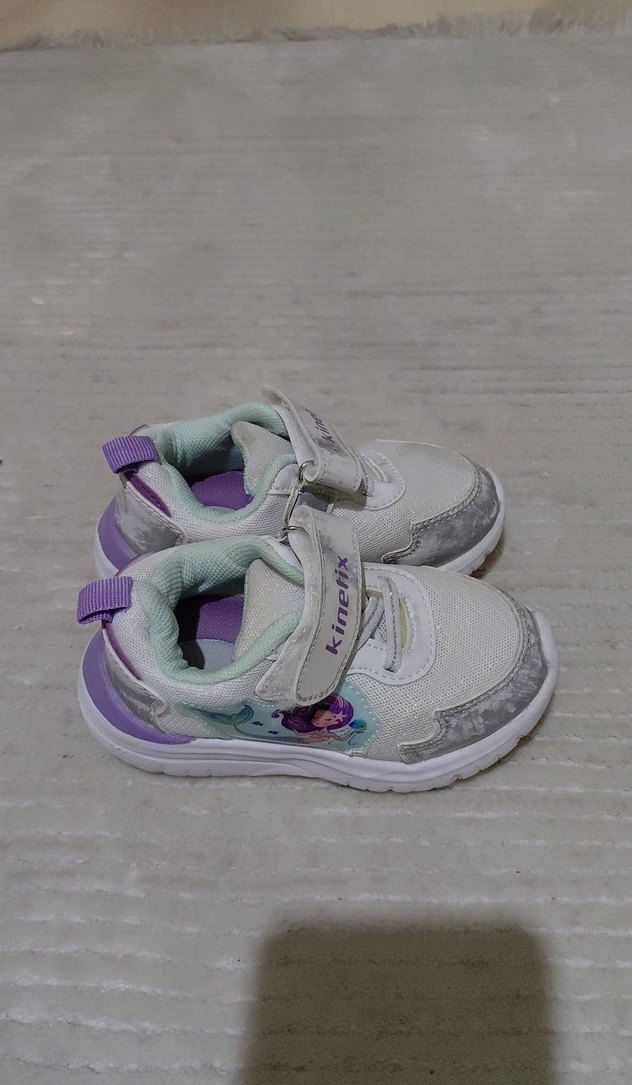 Kız Çocuk Mor Gri Cırt Cırtlı Spor Ayakkabı 24 Numara - Görsel 2