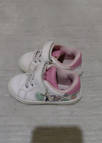 Kız Çocuk Beyaz Cırtcırtlı Spor Ayakkabı 23 numara - Görsel 2