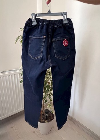 Erkek Çocuk Koyu Mavi Bol Kesim Kot Pantolon Bahçeşehir koleji - Görsel 4