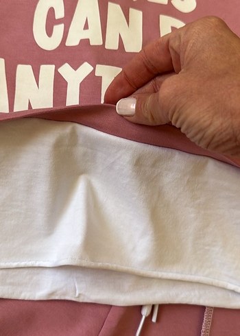 8 Yaş Beden pembe Renk Pembe Baskılı Pamuklu Kız Çocuk Takım