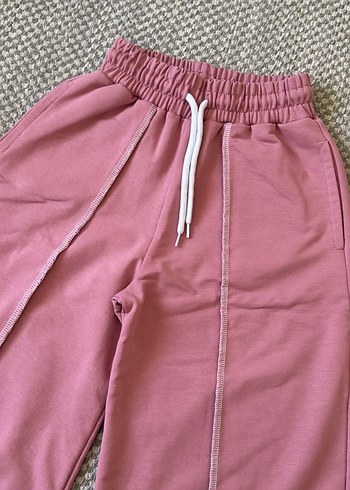 Pembe Baskılı Pamuklu Kız Çocuk Takım - Görsel 4