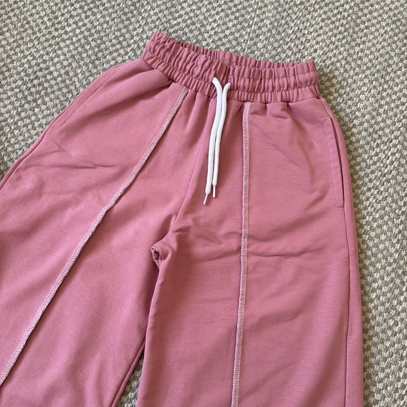 Pembe Baskılı Pamuklu Kız Çocuk Takım - Görsel 4