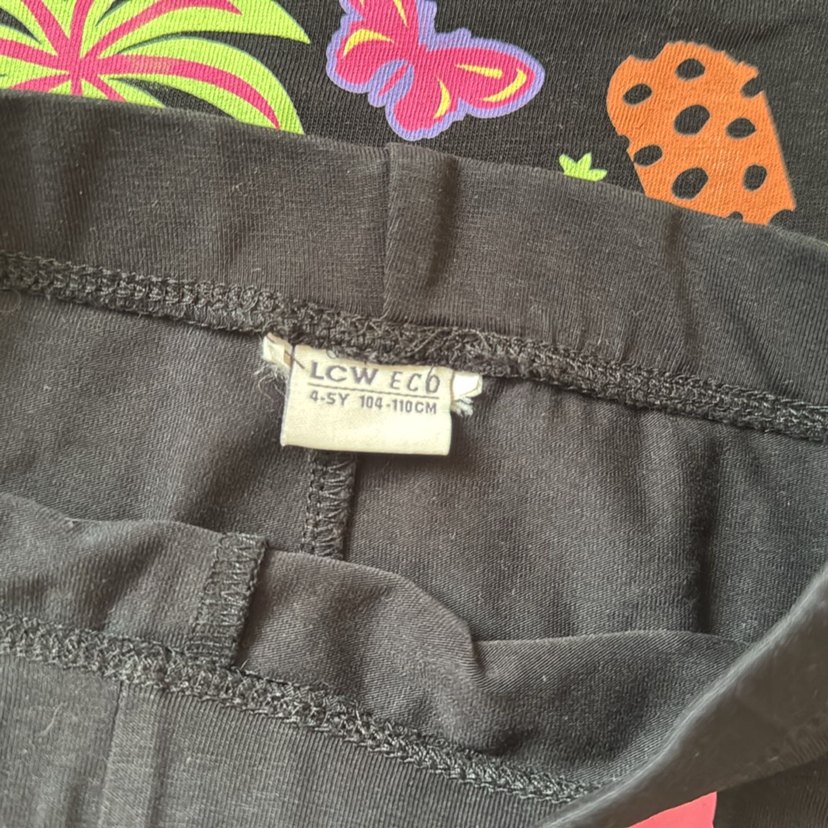 Renkli Baskılı Kız Bebek Kısa Kollu Takım - Görsel 5