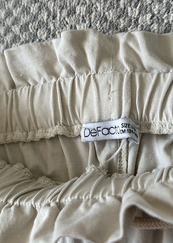 Kadın Gri Pamuklu Rahat Kesim Kumaş Pantolon - Görsel 4