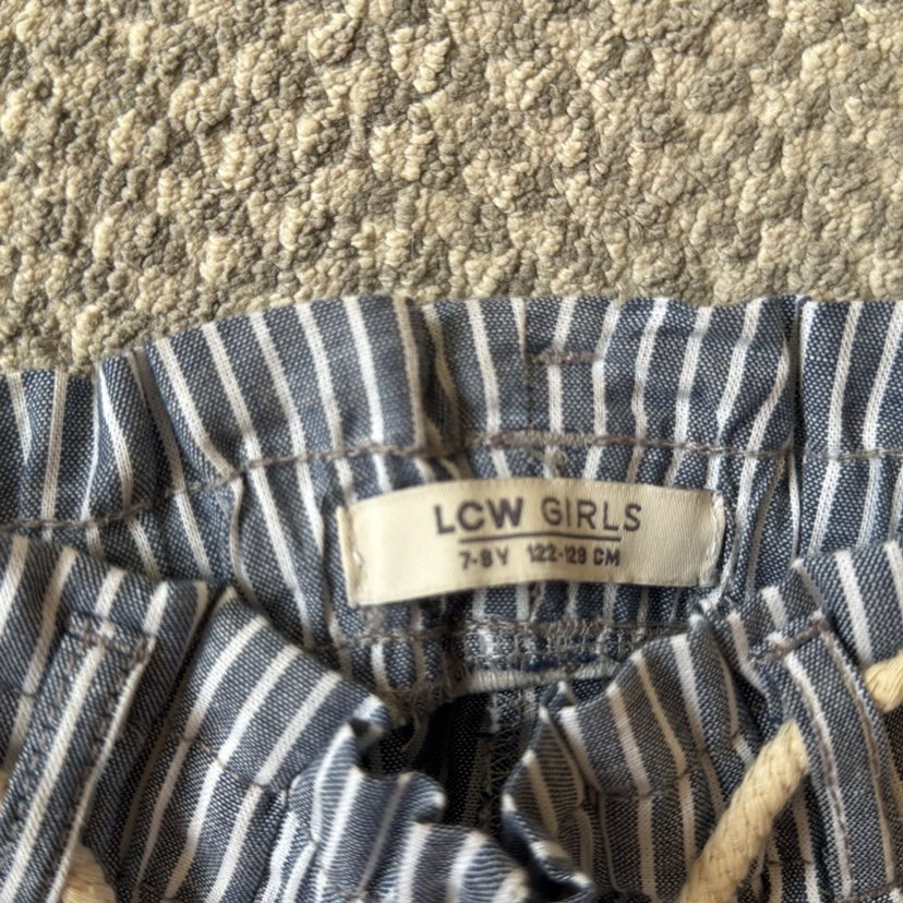 Gri Çizgili Pilili Midi Kot Pantolon lcw - Görsel 3