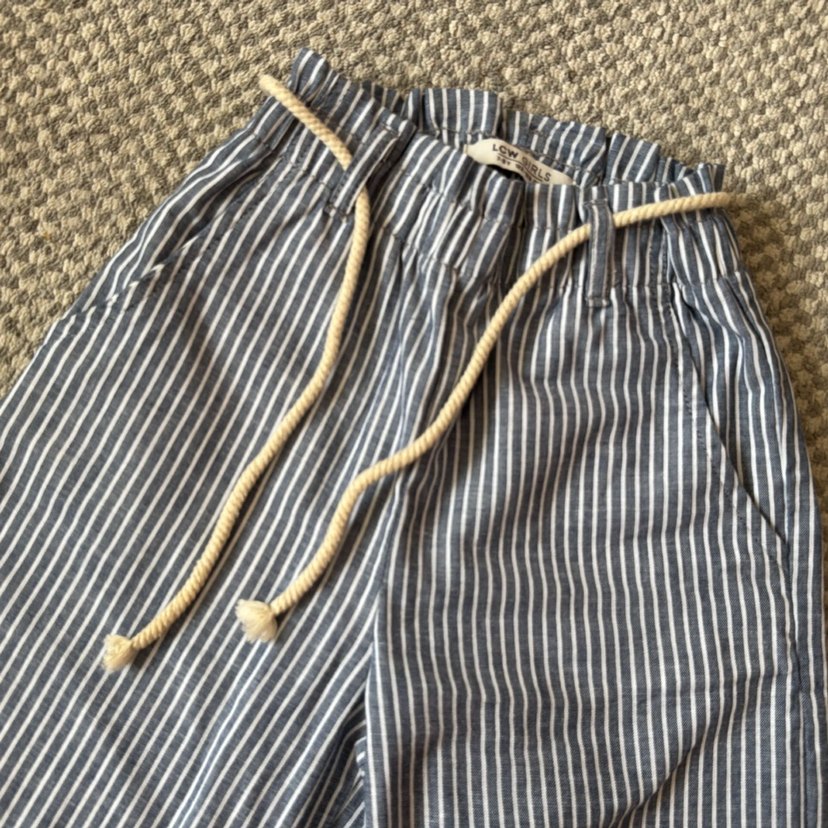 Gri Çizgili Pilili Midi Kot Pantolon lcw - Görsel 2