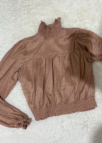 Yüksek Yakalı Kadın Bluz - Görsel 2