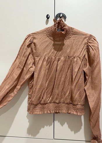 Yüksek Yakalı Kadın Bluz - Görsel 4