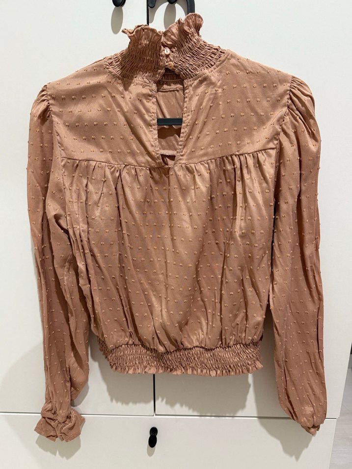 Yüksek Yakalı Kadın Bluz - Görsel 3