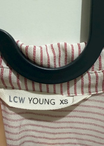 Pembe Çizgili Kadın Gömlek - Görsel 4