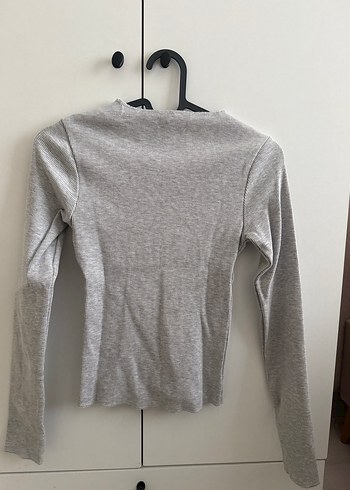 Gri Pilili Kadın Bluz - Görsel 2