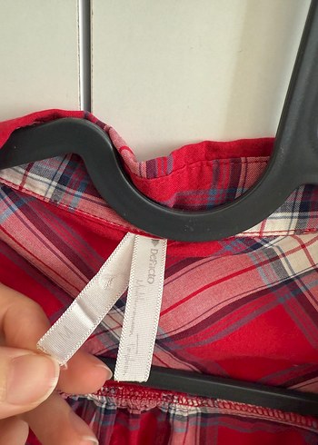 Kırmızı Kareli Uzun Kollu Gömlek - Görsel 2