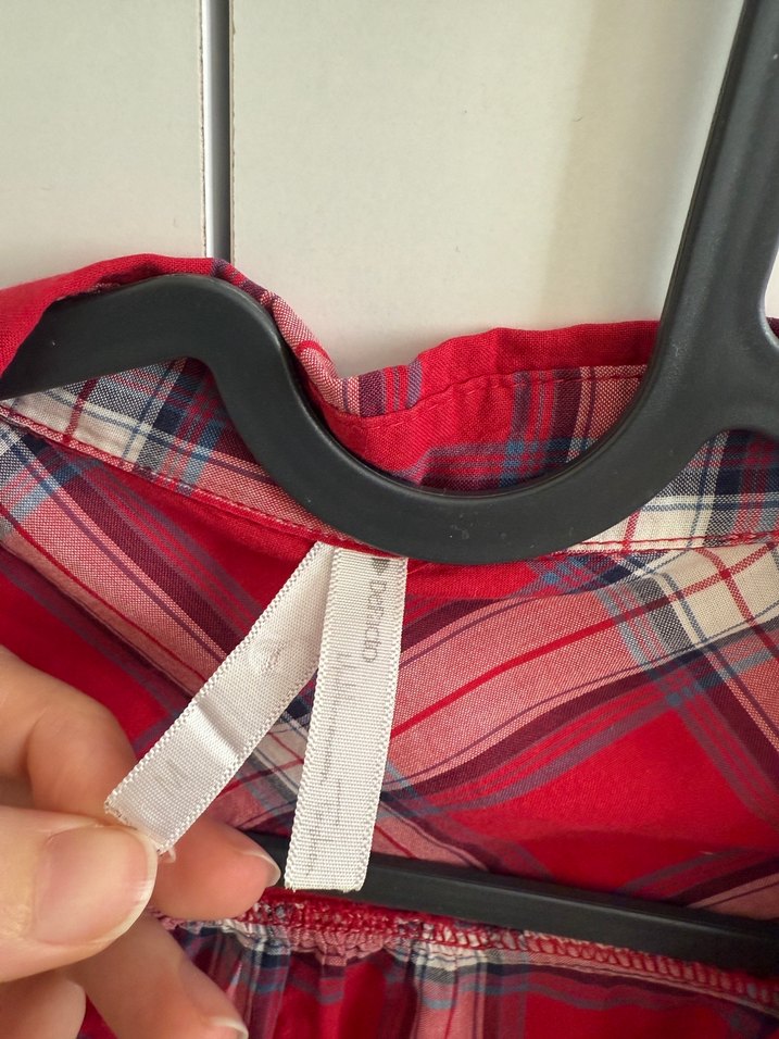 Kırmızı Kareli Uzun Kollu Gömlek - Görsel 2