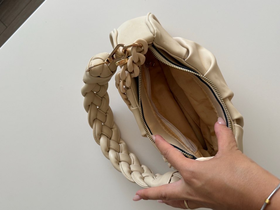 Lutvelizade krem çanta - Görsel 4