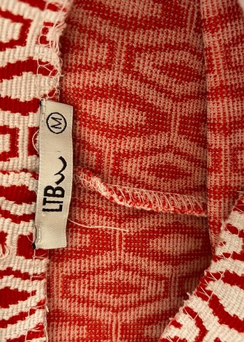 Kırmızı Midi etek - Görsel 4