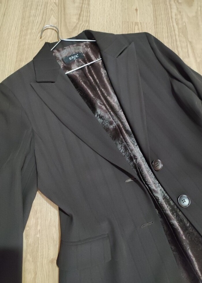 Kahverengi astarlı ceket - Görsel 2