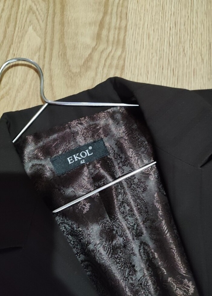 Kahverengi astarlı ceket - Görsel 3