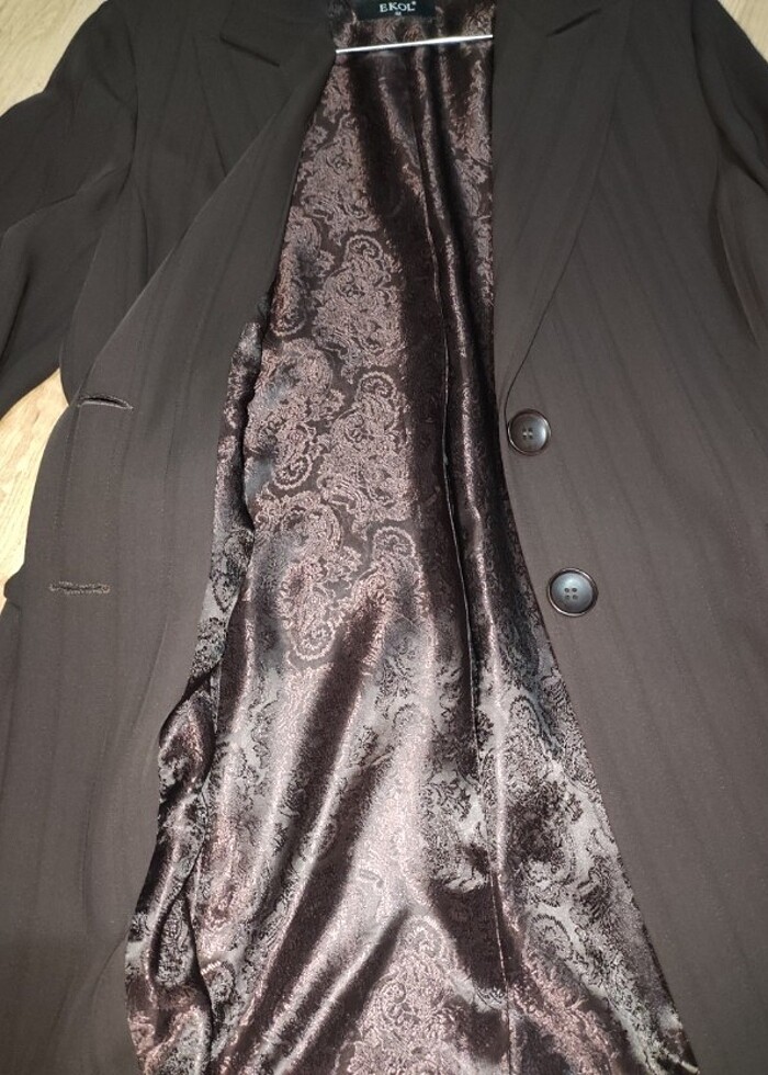 Kahverengi astarlı ceket - Görsel 4