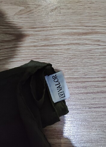 Valor pamuk kraş şal Haki valorscarf - Görsel 3
