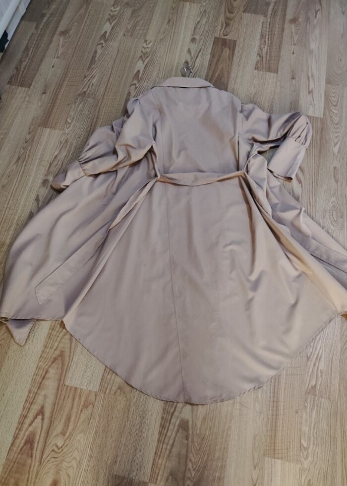 Balon kol Yazlık trençkot - Görsel 5