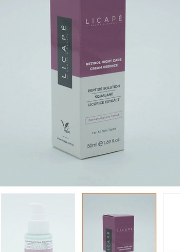 Licape Retinol Gece Bakım Kremi 50 ml - Görsel 2