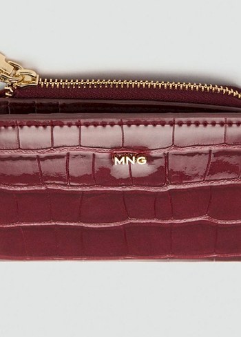 mango bordo cüzdan