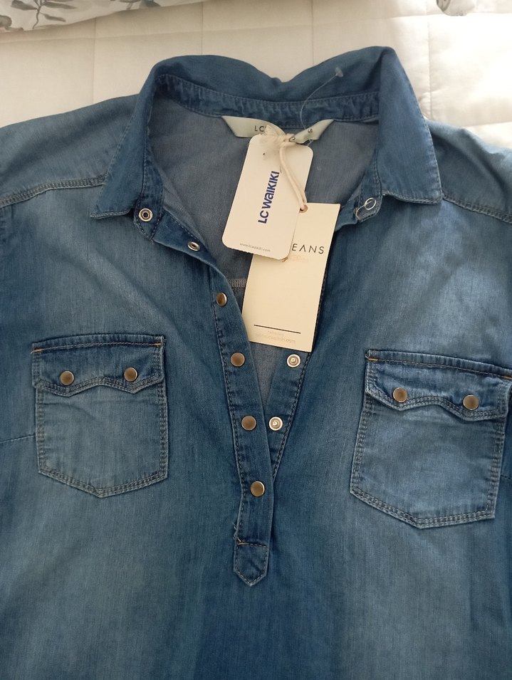 Kadın Jean Elbise - Görsel 2