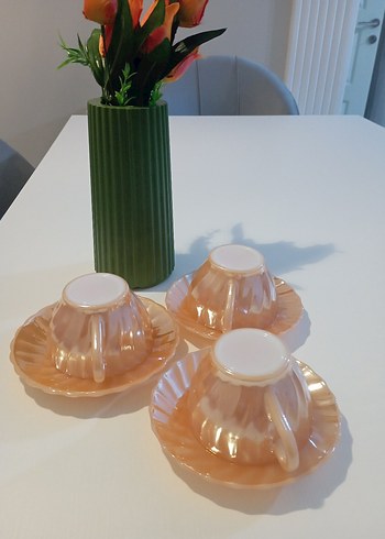 Pastel Bej Fincan ve Tabak Seti - Görsel 6