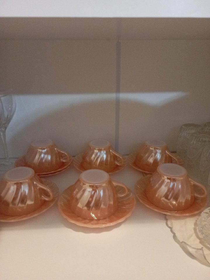 Pastel Bej Fincan ve Tabak Seti - Görsel 2