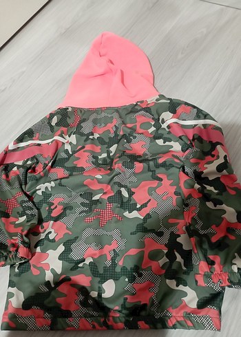 Kız Çocuk Pembe Kamuflaj Kapüşonlu Sweetheart - Görsel 4