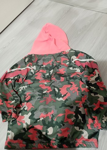 Kız Çocuk Pembe Kamuflaj Kapüşonlu Sweetheart - Görsel 8