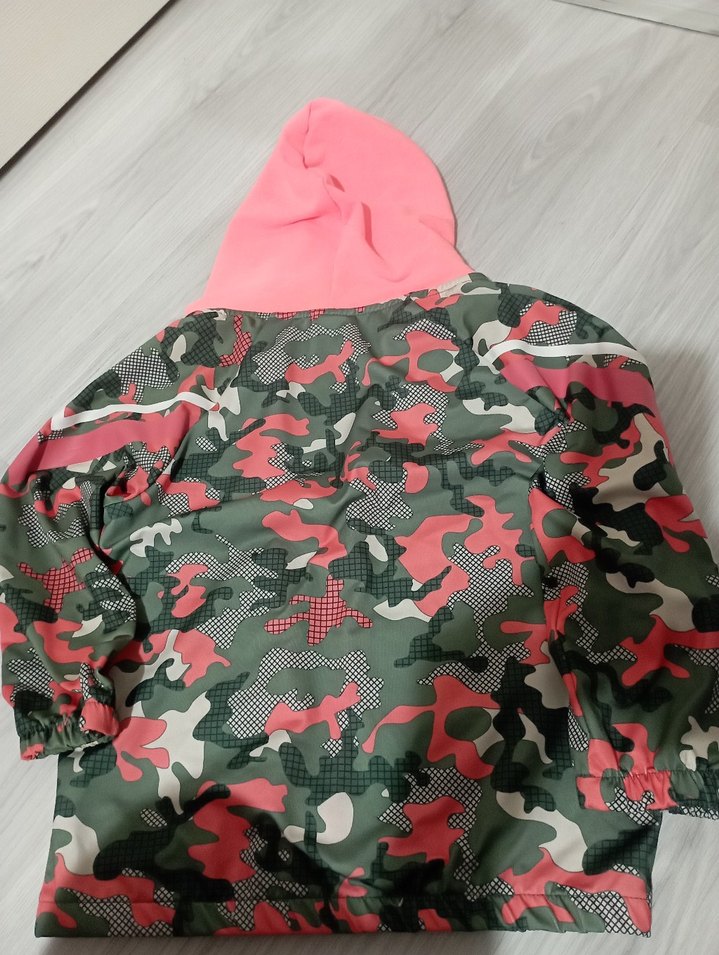 Kız Çocuk Pembe Kamuflaj Kapüşonlu Sweetheart - Görsel 2