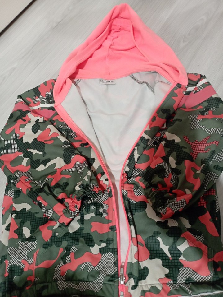 Kız Çocuk Pembe Kamuflaj Kapüşonlu Sweetheart - Görsel 5