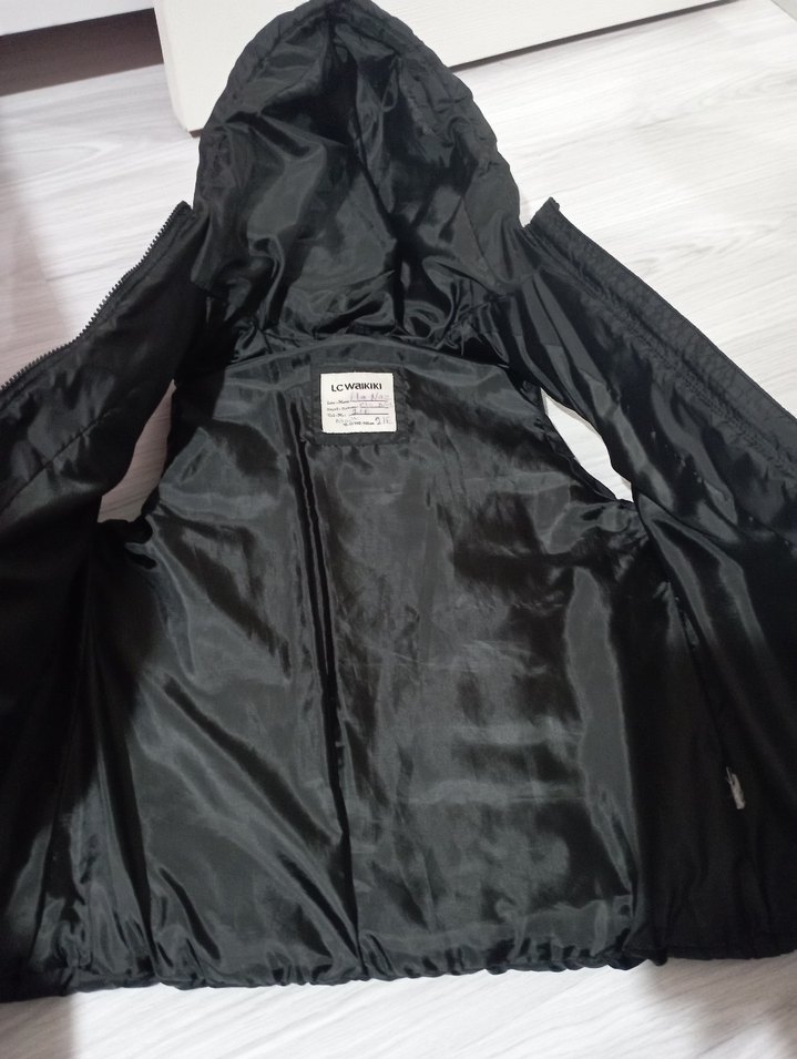 Çocuk Kapüşonlu Fermuarlı Yelek - Görsel 2