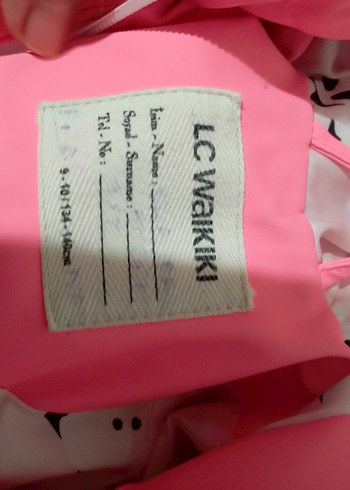 Kız Çocuk Kapüşonlu Pembe Fermuarlı Yağmurluk - Görsel 4