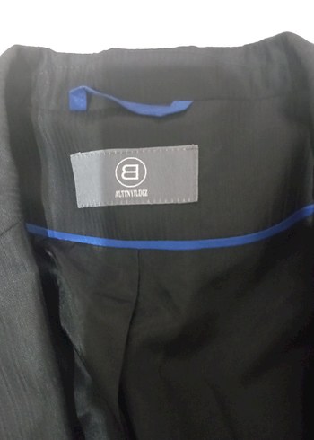 Kadın Siyah Düğmeli Ofis Takım Ceketi - Görsel 13