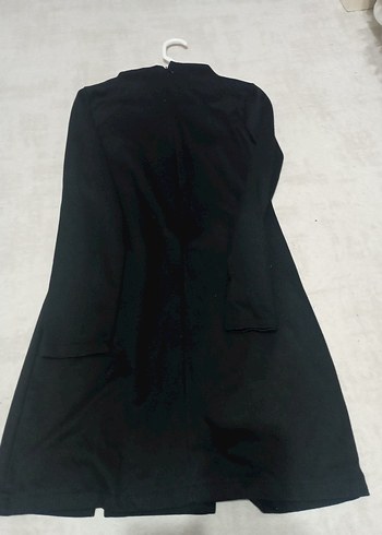 Siyah Fermuarlı Uzun Kadın Elbise - Görsel 9